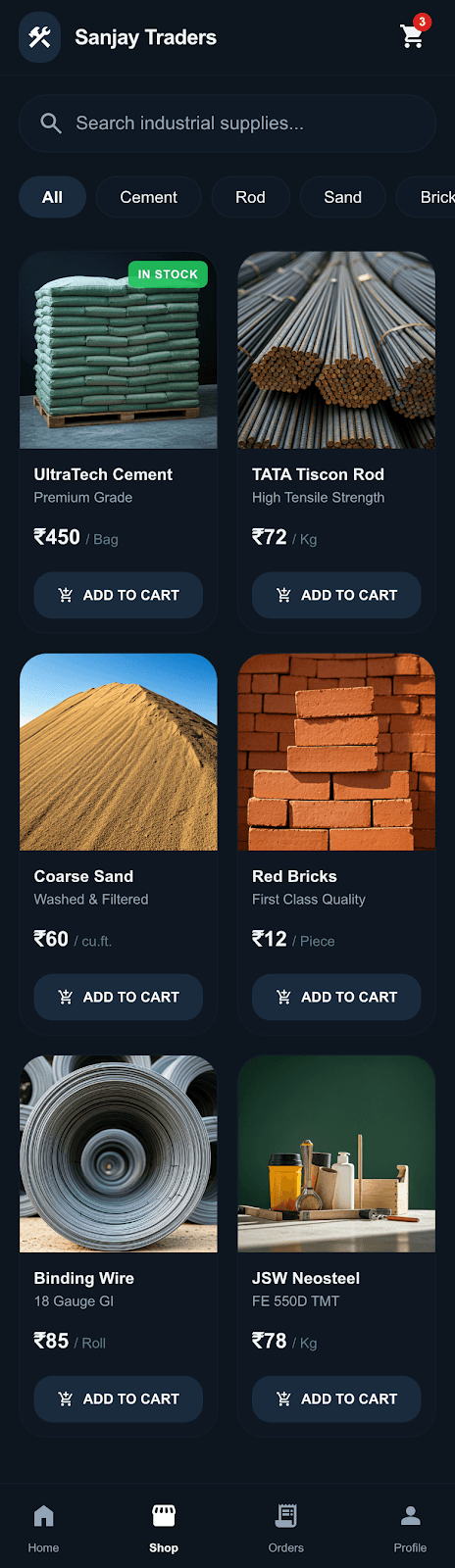 Sanjay Traders shop catalogue